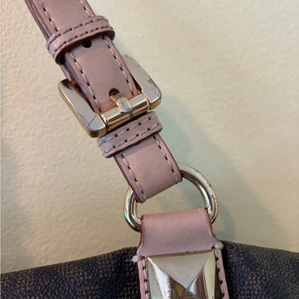 Michael Kors Dark Brown Monogram Satchel
